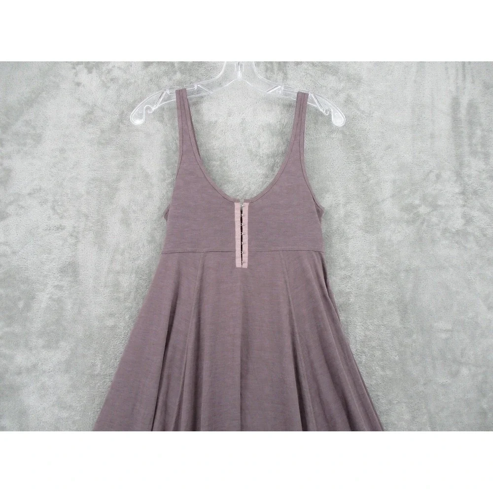Free People Dress Womens Size XS Animal Print Hook & Eye Babydoll Asymmetric
